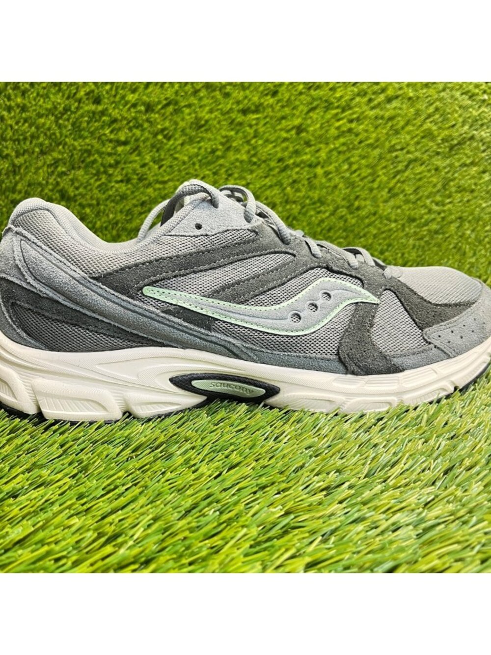 Saucony Ride Millennium Mens Size‎ 12 Gray Black Athletic Running Shoes Sneakers